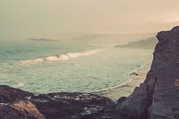 Wild coast Portugal with surf