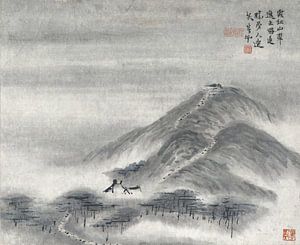 Landschaft in weichen Aquarellfarben ZEN