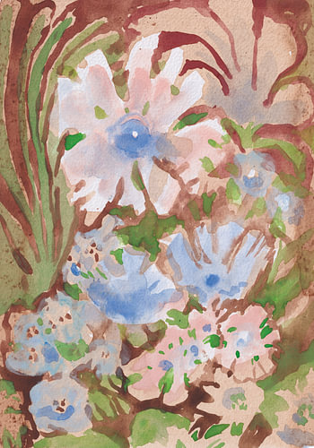 Zachte aquarelbloemen
