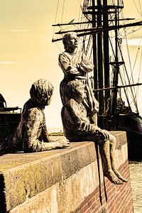 Hoorn Noord-Holland Niederlande Jungen von Kapitän Bontekoe