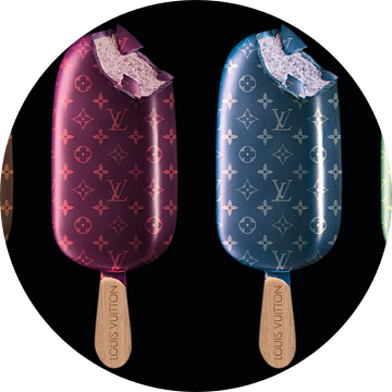 Louis Vuitton Icecream 4 x van Rene Ladenius Digital Art