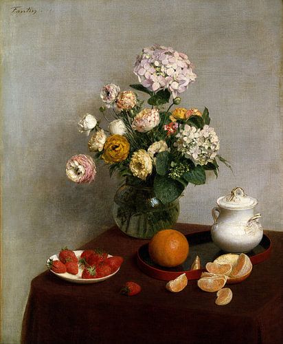 Flowers and Fruit, Henri Fantin-Latour