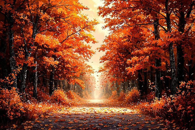 Colourful autumn in the forest by Art & Soul Creations