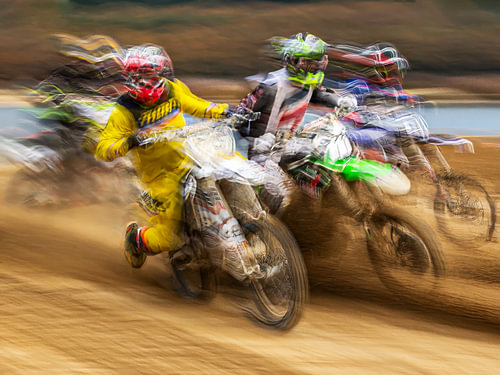 Motorcross in Beweging