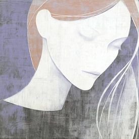 Frau Van Lavendel von ARTEO Gemälde