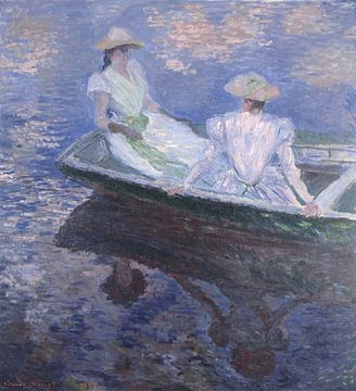 Junge Mädchen in einem Boot, Claude Monet