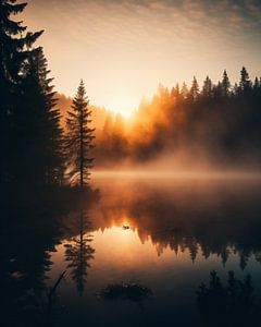 Herbstmystik am See