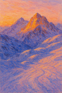 Sonnenuntergang über Les Deux Alpes