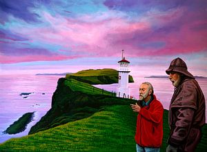 Lighthouse at Mykines Faroe Islands sur Paul Meijering