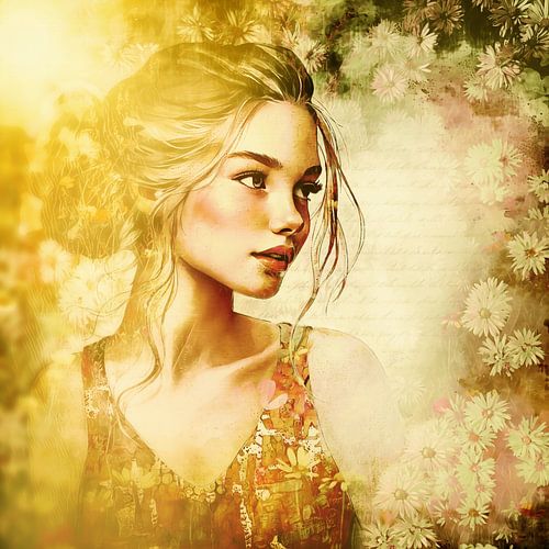 Tussen de bloemen en de zon