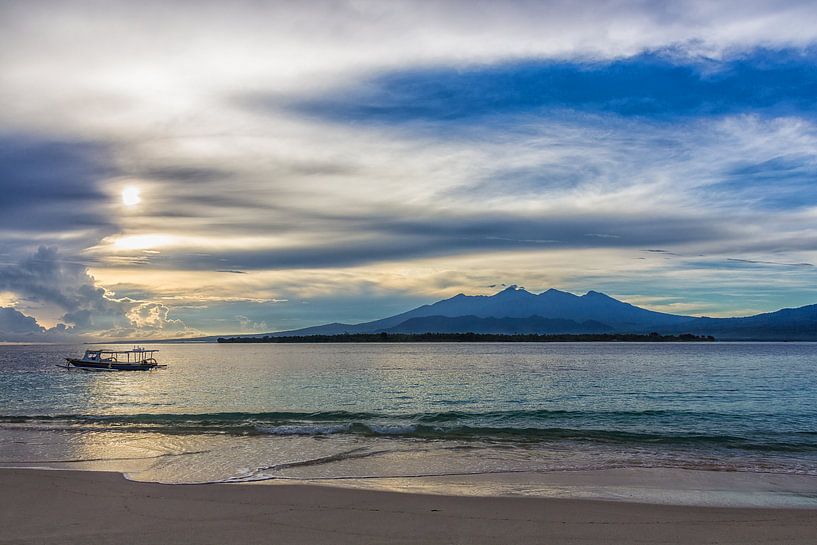 Zonsopkomst in Gili Meno in Indonesië van Tux Photography