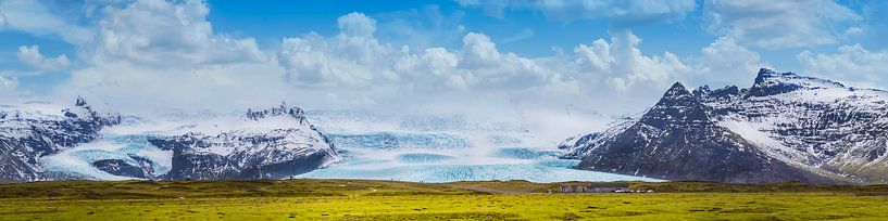Fjallsarlon-lagune en gletsjer Vatnajökull | Panorama van Melanie Viola