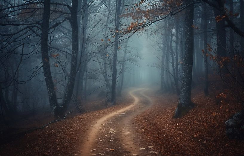 Wald von fernlichtsicht