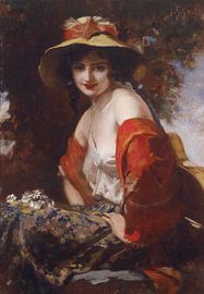 Bloemenmeisje, Leopold Schmutzler van Atelier Liesjes