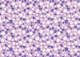 Wild flowers purple white by Kimfaesdesign