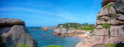 Pink granite coast in Brittany
