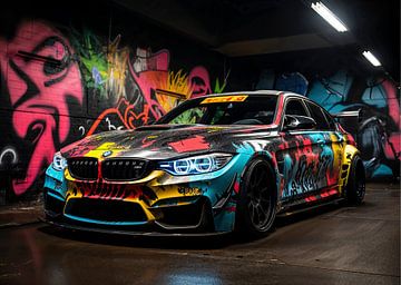 Graffiti bmw m5 von Moritz Uebe