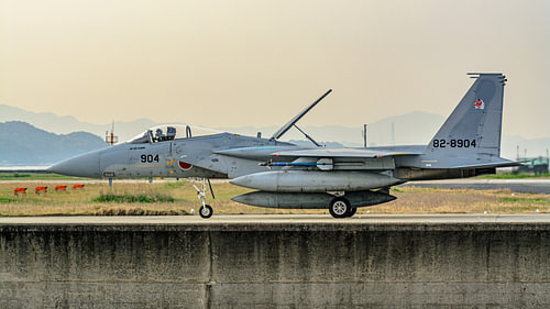 Japanische Mitsubishi/McDonnell Douglas F-15J Eagle.