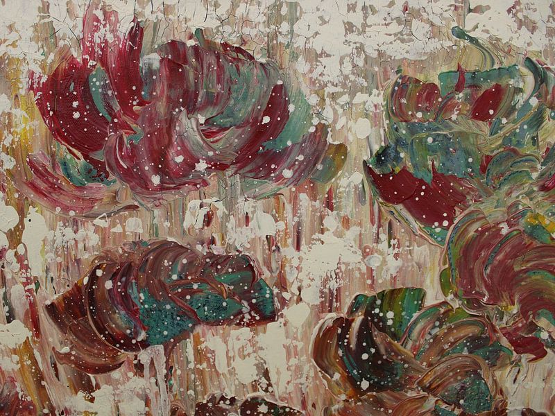 Abstract flowers 03 by NataliaXart