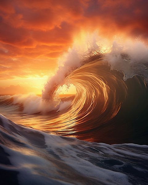 Sonnenuntergang am Meer von fernlichtsicht