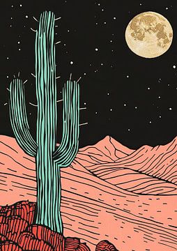 Cactus woestijnkoning: majestueuze woestijnplant van Niklas Maximilian