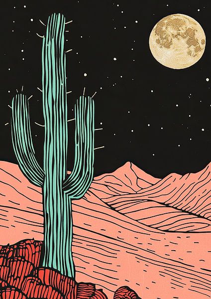 Kaktus Desert King: Majestätische Wüstenpflanze von Niklas Maximilian