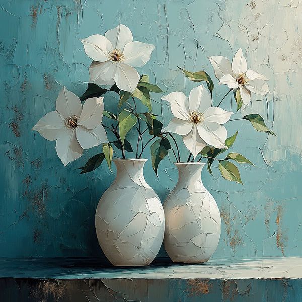 Vase craquelé Blooms par Caprices d'Art