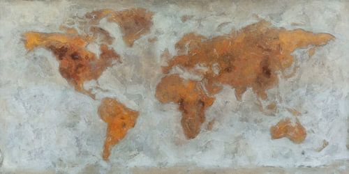 Wereldkaart | Earth Tones