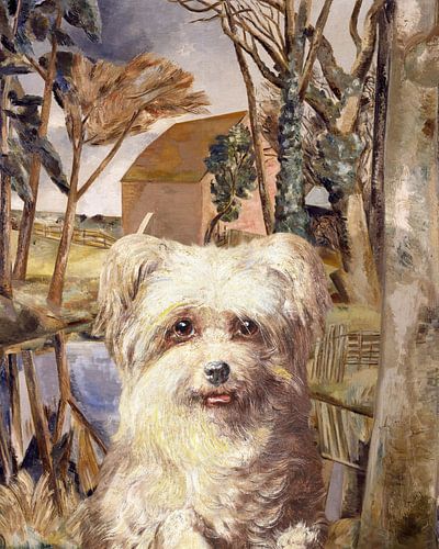 The Dog at Oxenbridge Pond von Marja van den Hurk