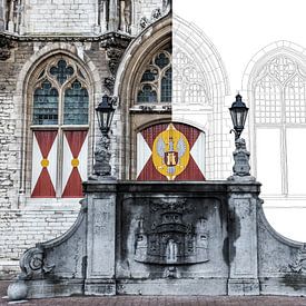 Rathaus von Middelburg von Wouter de Bruijn