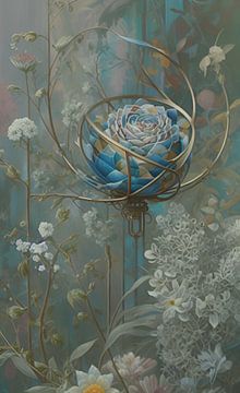 Abstracte roos van Nicolette Vermeulen