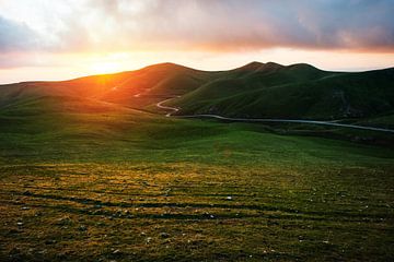 Sunset Mountain by Walljar