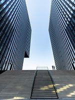 Trappen tussen flats