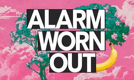 Banksy tribute – Typography – Alarm worn out by Team W 32 Gallery