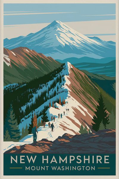 New Hampshire by Poster Art Shop