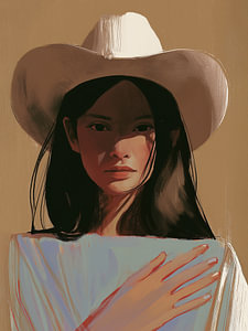 Sanfte Kraft – Cowgirl-Porträt