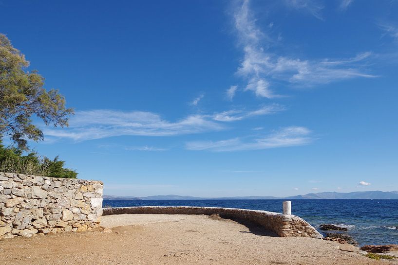 Die Küste bei Mati in Griechenland von Berthold Werner