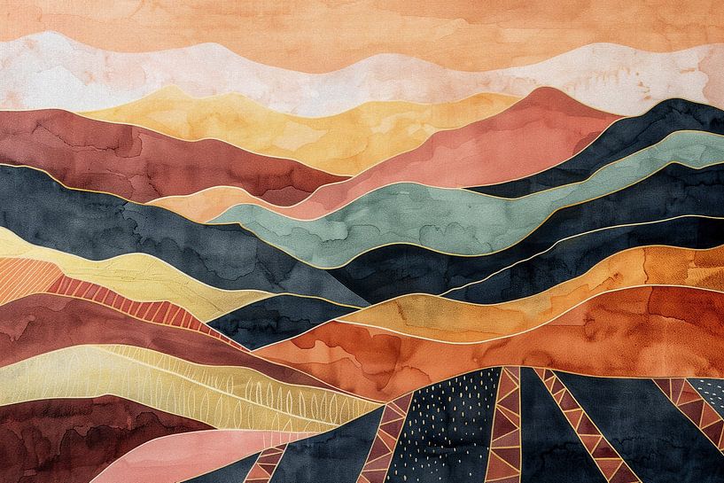 Colourful Hills by Whale & Sons