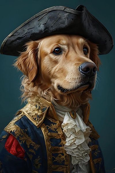 Capitaine Golden Retriever King of the Seas par Bella Luna Fotografie