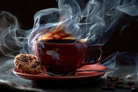 have a hot cup of coffee or cappuccino by Egon Zitter