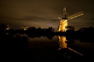 Kinderdijk in Holland van Marcel Derweduwen