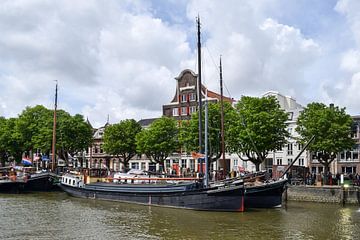 Stadsgezicht in Dordrecht van Nicolette Vermeulen