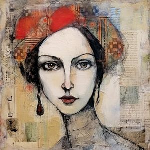 Frau abstrakt