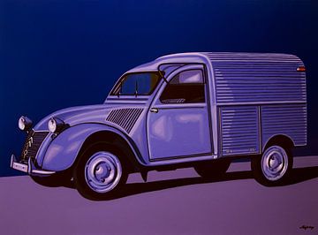 Citroen 2CV AZU 1957 Gemälde