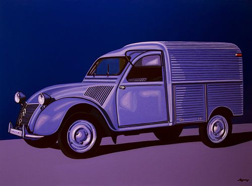 Citroen 2CV AZU 1957 Painting by Paul Meijering