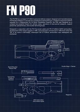 FN P90 Blaupause von Grimmer Baby