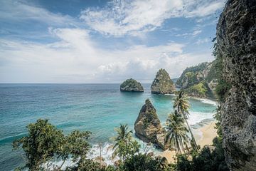 Diamond head beach Nusa Penida, Bali Indonesie van Bart Hageman Photography