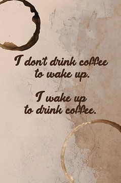 Coffee om wakker te worden van Creative texts