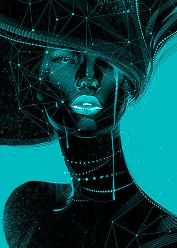 femme peinture abstraite