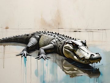 Afrikas Tierwelt: Krokodil, Alligator von Wolfsee